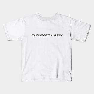 Chenford > Nucy (Black Text) Kids T-Shirt